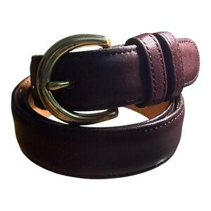 Classic Coach Belt 1990s Brown Leather